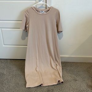 Tan tee shirt dress from Piper and Scoot size small.